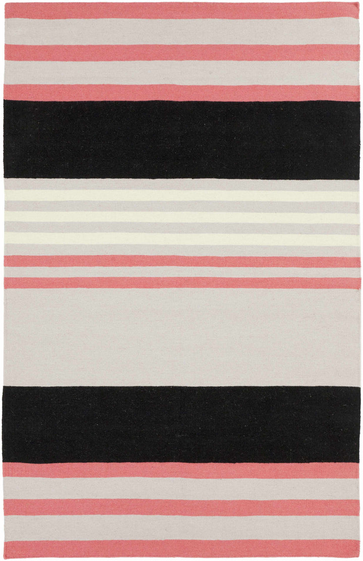 Pink Hand Woven 100% Wool Cottage Rectangle Handmade rug, Indoor use only, no fringe, non-washable. runner also available