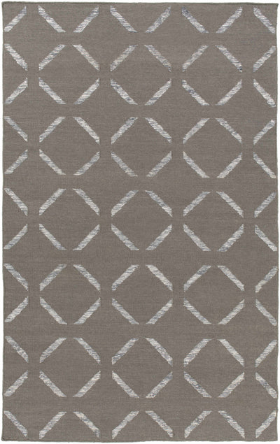 Brown Hand Woven 50% Wool, 30% Viscose, 20% Cotton Modern Rectangle Handmade rug, Indoor use only, no fringe, non-washable. runner also available