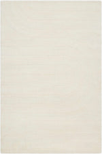 Beige Hand Loomed 100% Wool Modern Rectangle Handmade rug, Indoor use only, no fringe, non-washable.