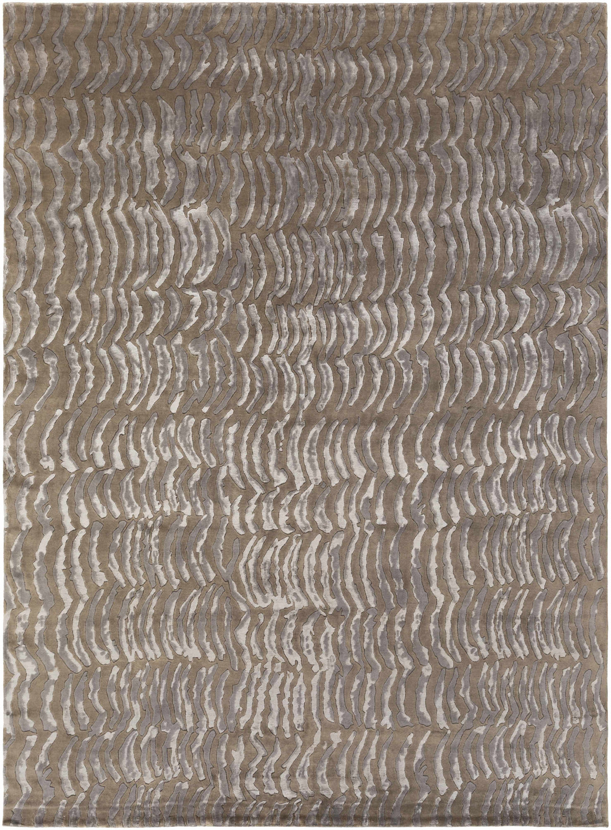 Multicolor Hand Knotted 70% NZ Wool, 30% Viscose Modern Rectangle Handmade rug, Indoor use only, no fringe, non-washable. runner also available