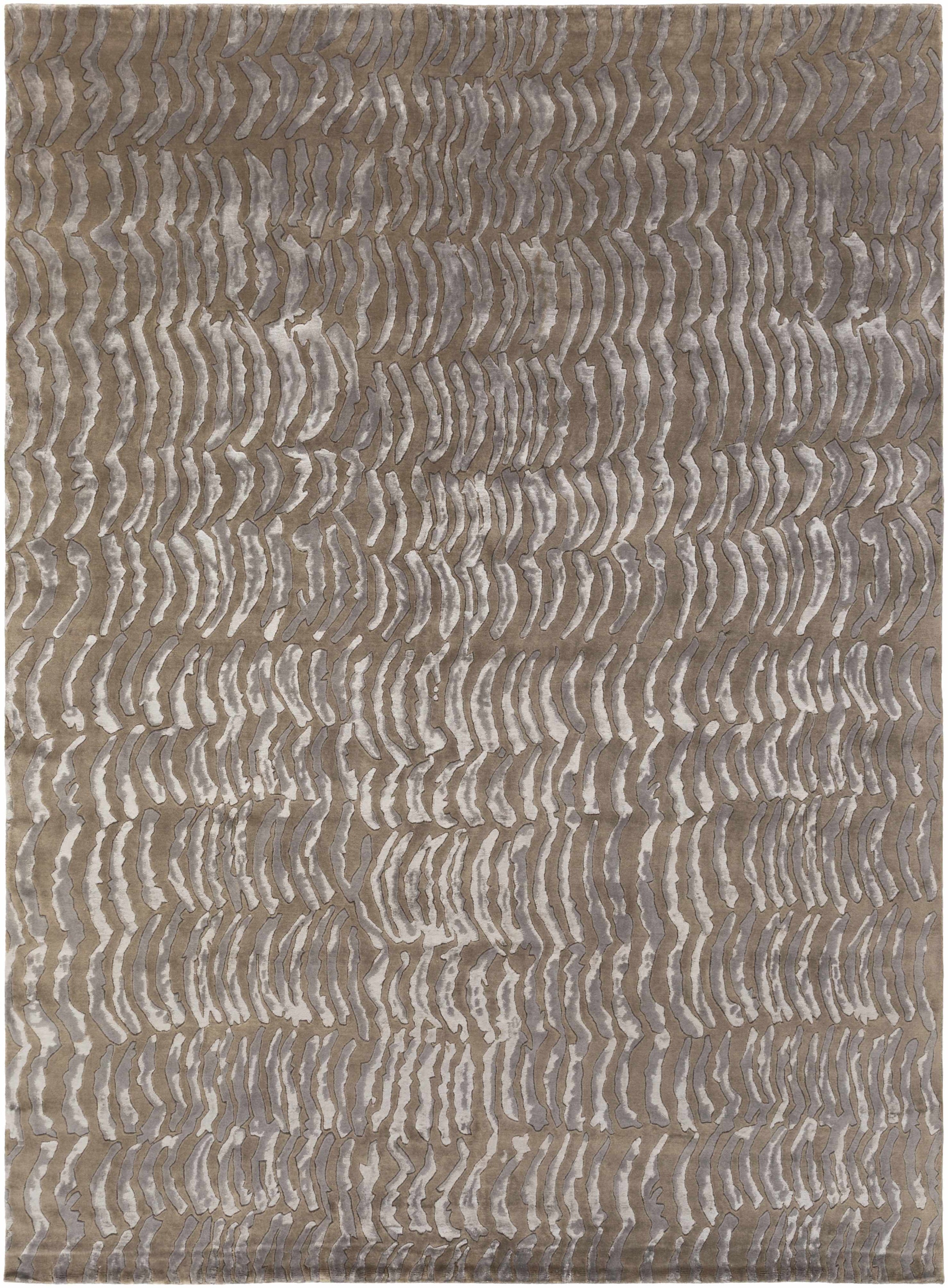 Multicolor Hand Knotted 70% NZ Wool, 30% Viscose Modern Rectangle Handmade rug, Indoor use only, no fringe, non-washable. runner also available