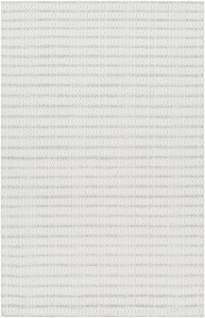 Ivory Hand Woven 50% Wool, 50% Recycled PET Yarn Cottage Rectangle Handmade rug, Indoor use only, no fringe, non-washable.