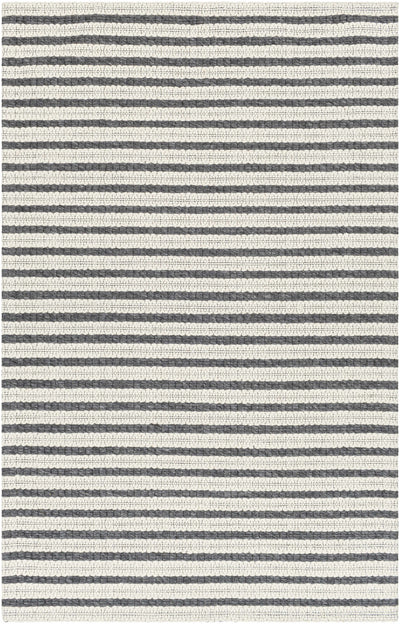 Cream Hand Woven 50% Wool, 50% Recycled PET Yarn Cottage Rectangle Handmade rug, Indoor use only, no fringe, non-washable.
