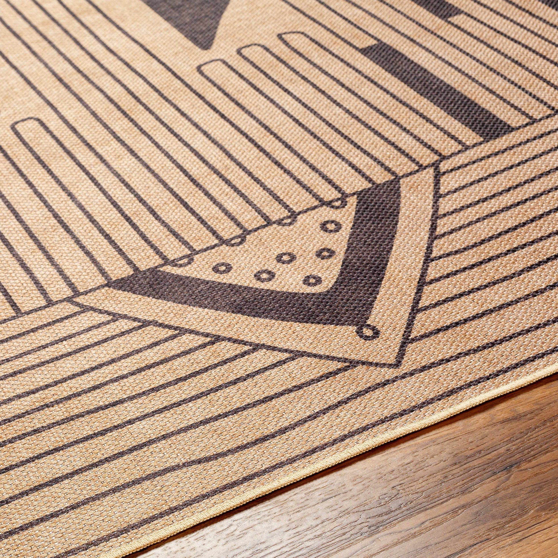 Ez Jute EZT-2302 Machine Woven Rug