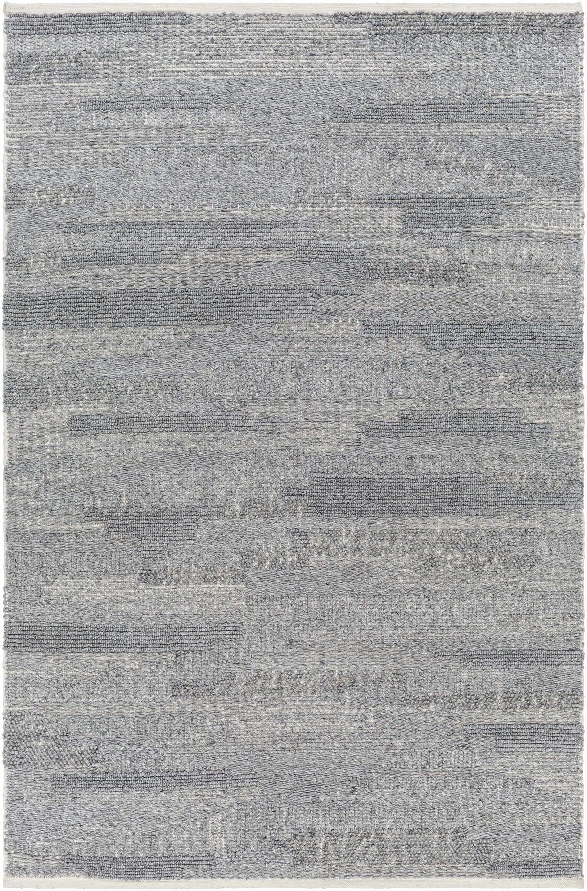Off-White Hand Woven 100% Recycled PET Yarn Modern Rectangle Handmade rug, Indoor use only, no fringe, non-washable. runner also available