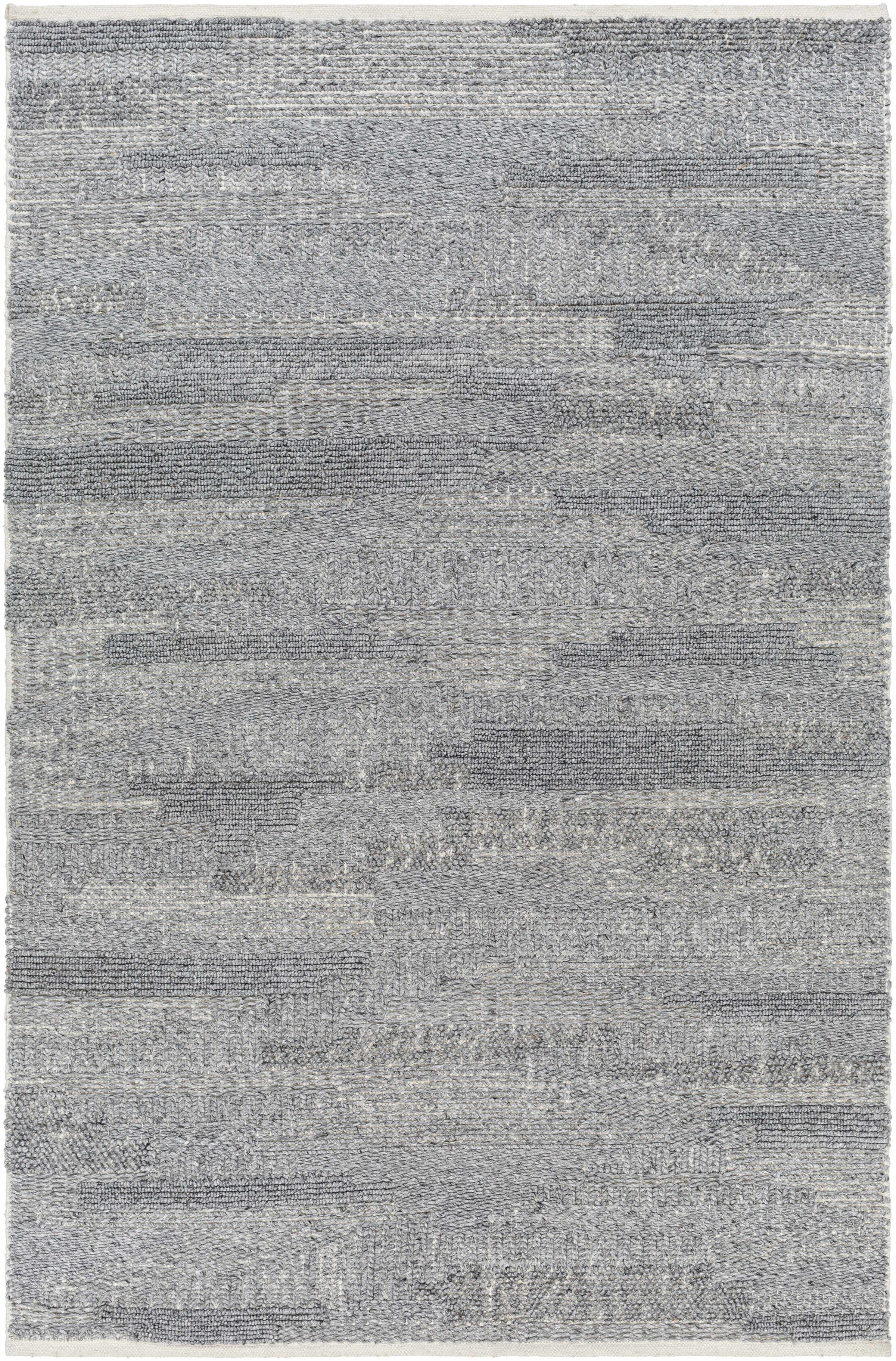 Off-White Hand Woven 100% Recycled PET Yarn Modern Rectangle Handmade rug, Indoor use only, no fringe, non-washable. runner also available