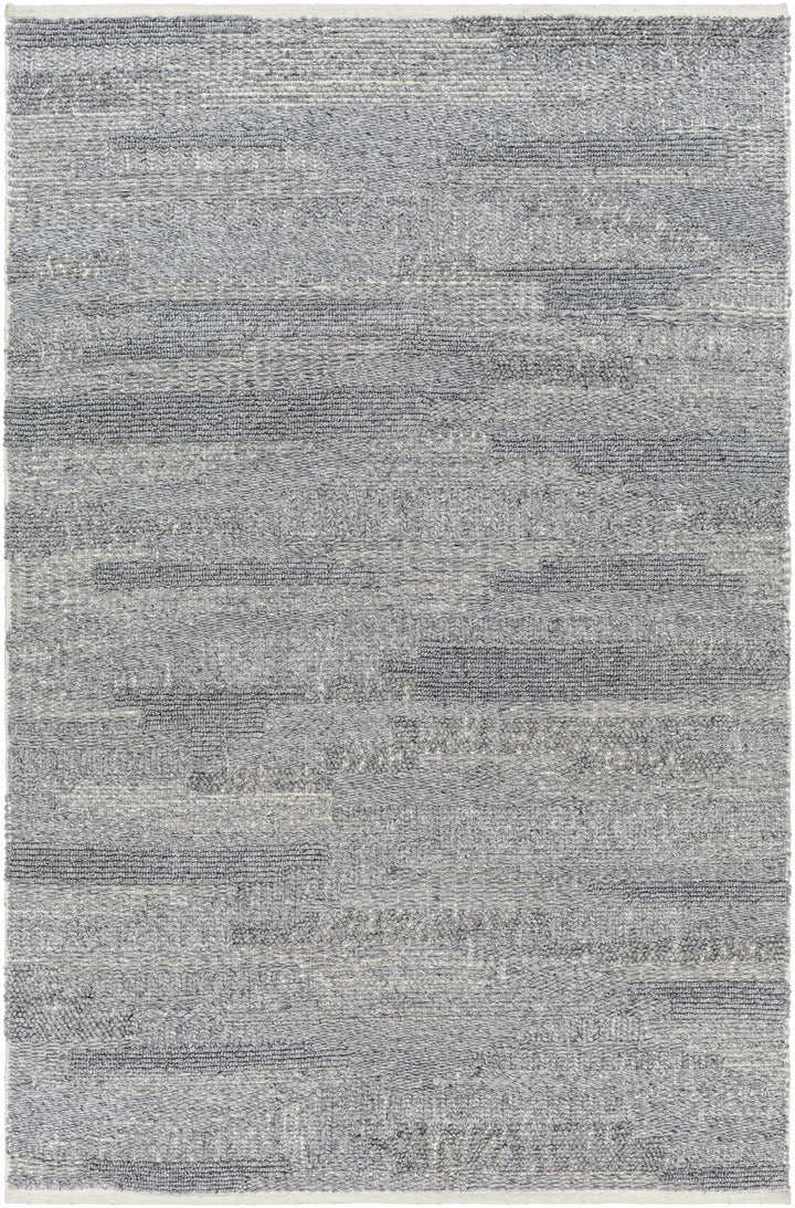Off-White Hand Woven 100% Recycled PET Yarn Modern Rectangle Handmade rug, Indoor use only, no fringe, non-washable. runner also available