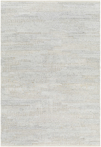 Cream Hand Woven 100% Recycled PET Yarn Modern Rectangle Handmade rug, Indoor use only, no fringe, non-washable. runner also available