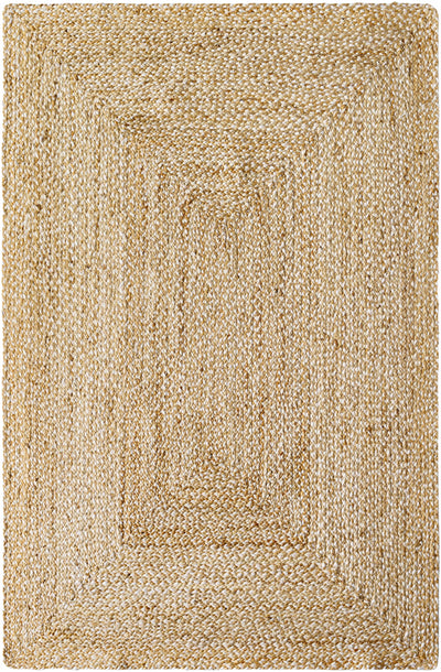 Tan Hand Loomed 100% Jute Cottage Rectangle Handmade rug, Indoor use only, no fringe, non-washable. runner also available