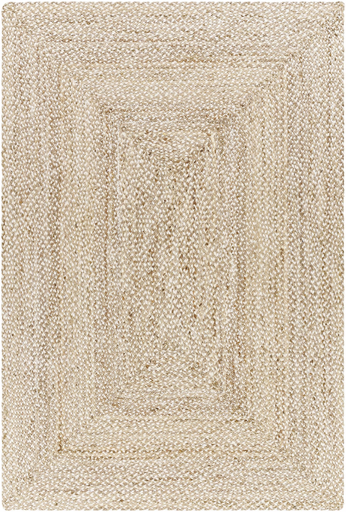 Light Brown Hand Loomed 100% Jute Cottage Rectangle Handmade rug, Indoor use only, no fringe, non-washable. runner also available