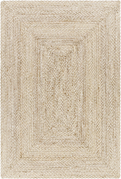 Light Brown Hand Loomed 100% Jute Cottage Rectangle Handmade rug, Indoor use only, no fringe, non-washable. runner also available