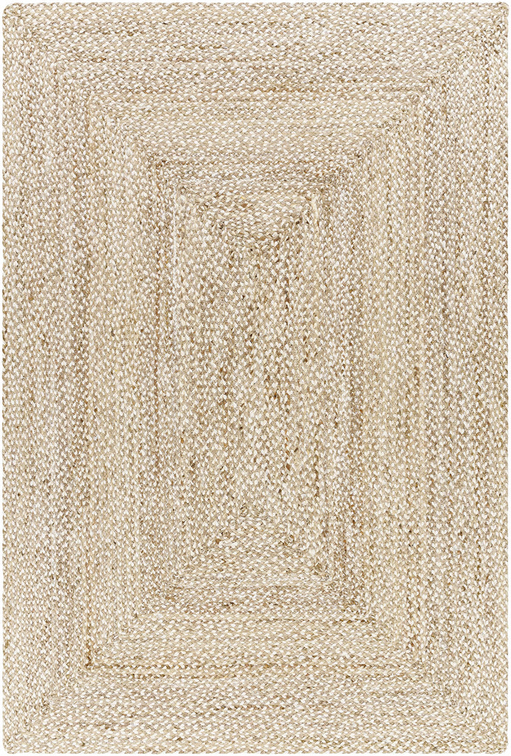 Light Brown Hand Loomed 100% Jute Cottage Rectangle Handmade rug, Indoor use only, no fringe, non-washable. runner also available