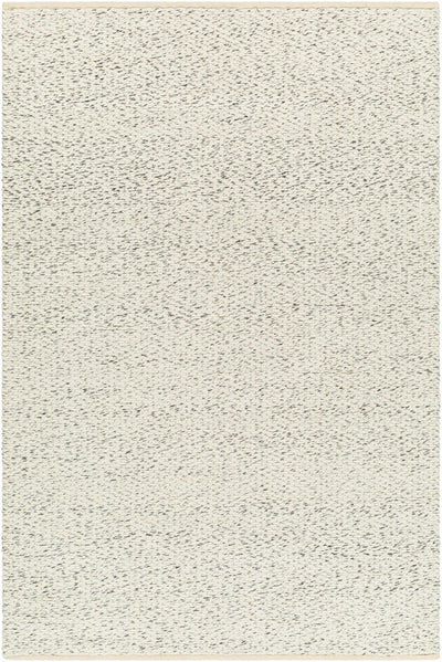 Ivory Hand Loomed 80% Polyester, 20% Cotton Cottage Rectangle Handmade rug, Indoor use only, no fringe, non-washable. runner also available