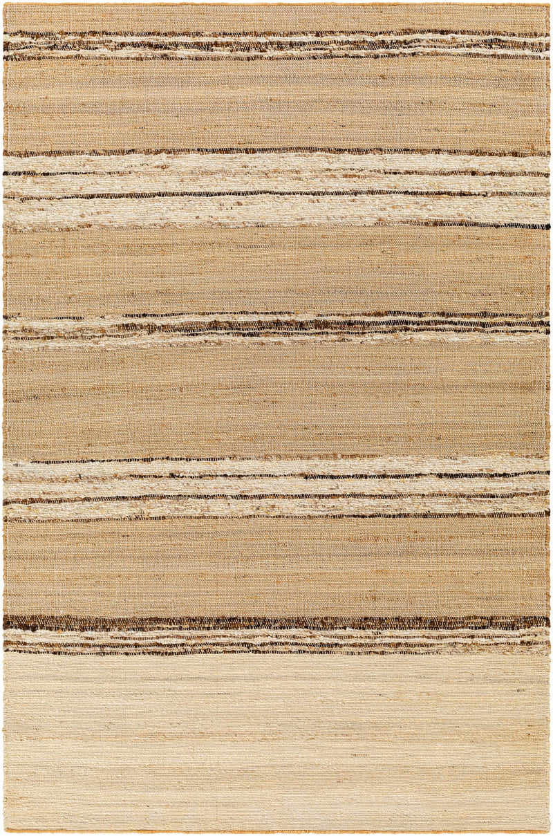 Beige Hand Woven 60% Jute, 40% Wool Cottage Rectangle Handmade rug, Indoor use only, no fringe, non-washable. runner also available