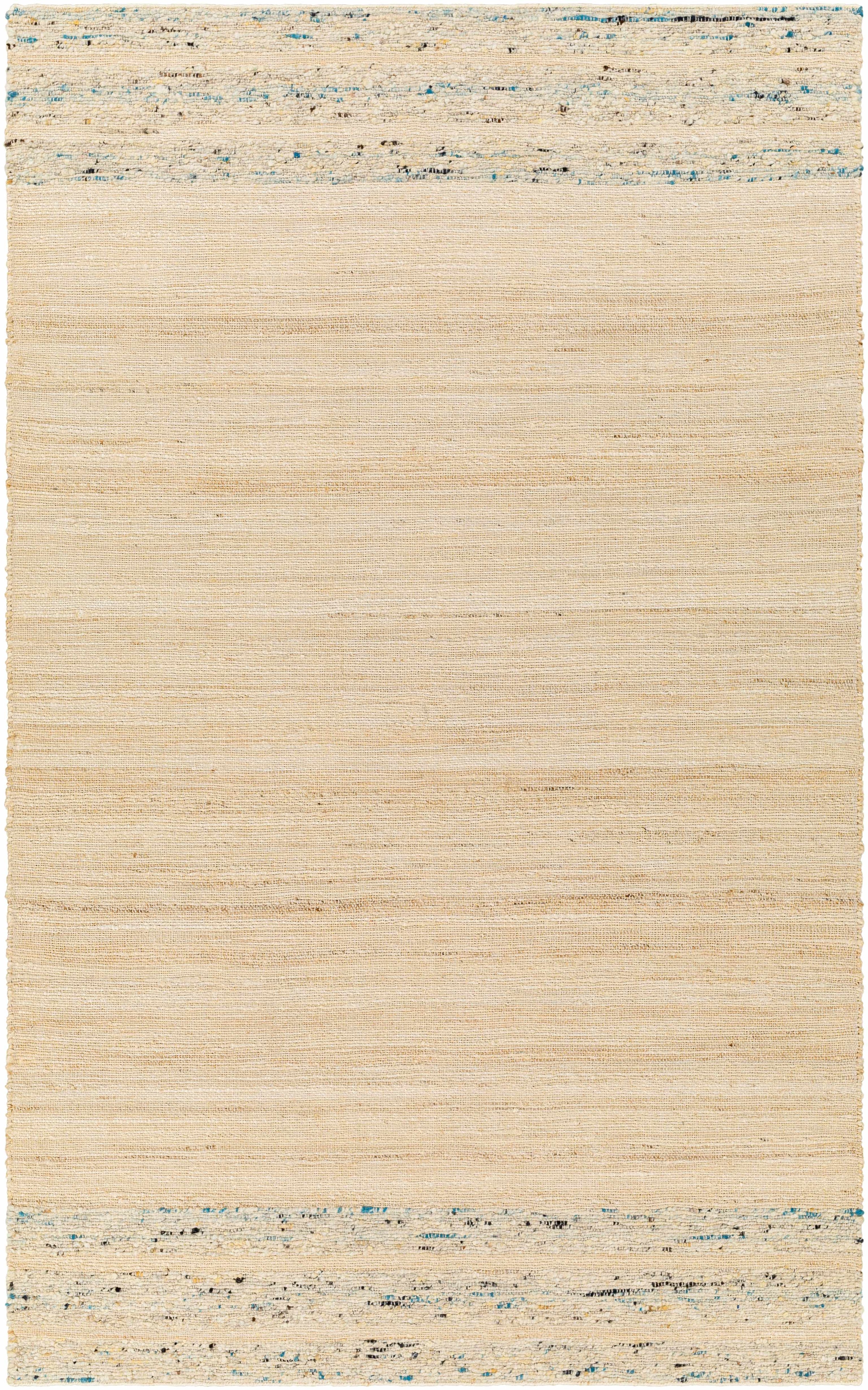 Light Beige Hand Woven 60% Jute, 40% Wool Cottage Rectangle Handmade rug, Indoor use only, no fringe, non-washable. runner also available