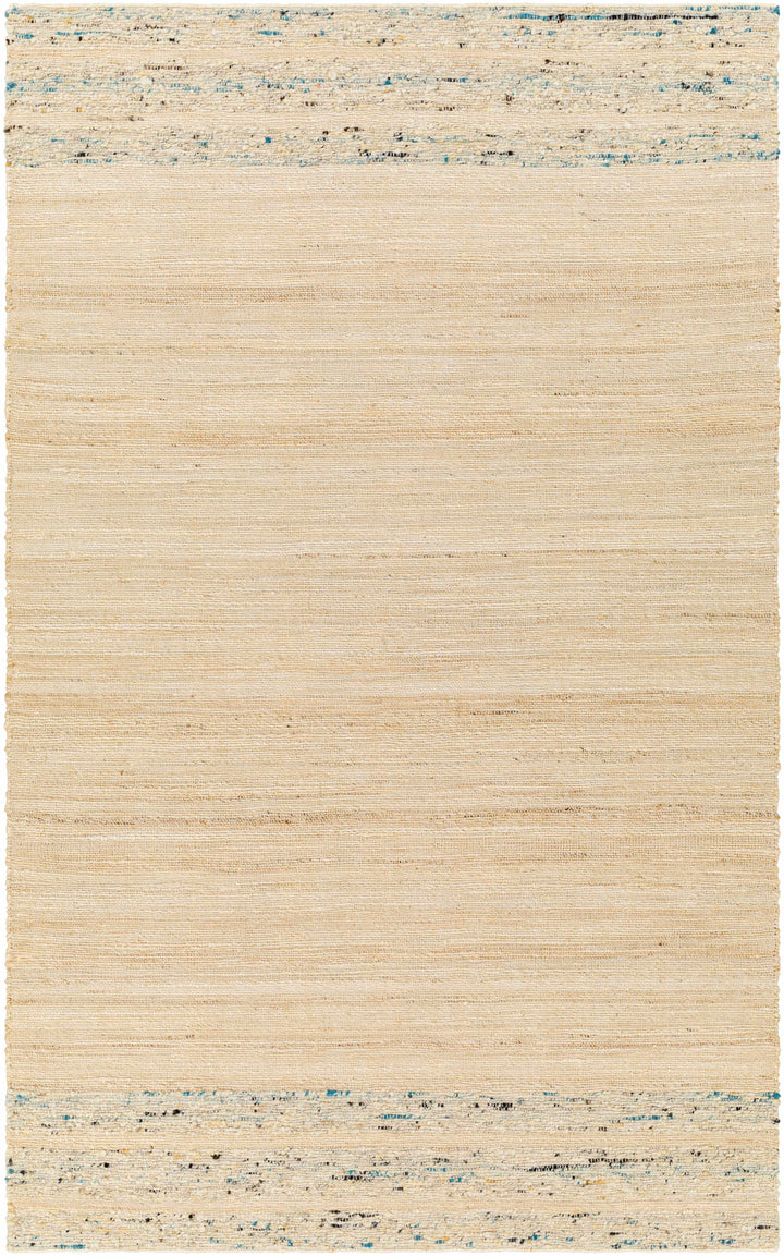 Light Beige Hand Woven 60% Jute, 40% Wool Cottage Rectangle Handmade rug, Indoor use only, no fringe, non-washable. runner also available