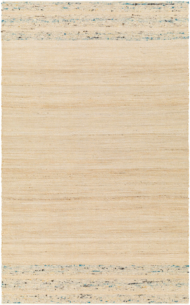 Light Beige Hand Woven 60% Jute, 40% Wool Cottage Rectangle Handmade rug, Indoor use only, no fringe, non-washable. runner also available