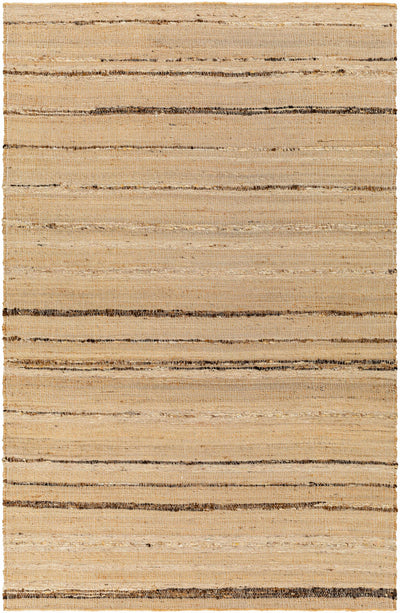 Dark Brown Hand Woven 60% Jute, 40% Wool Cottage Rectangle Handmade rug, Indoor use only, no fringe, non-washable. runner also available
