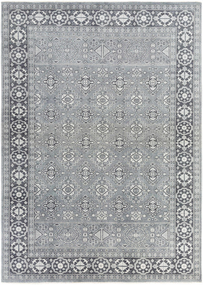 Deep Teal Hand Knotted 100% Wool Traditional Rectangle Handmade rug, Indoor use only, has fringe, non-washable.