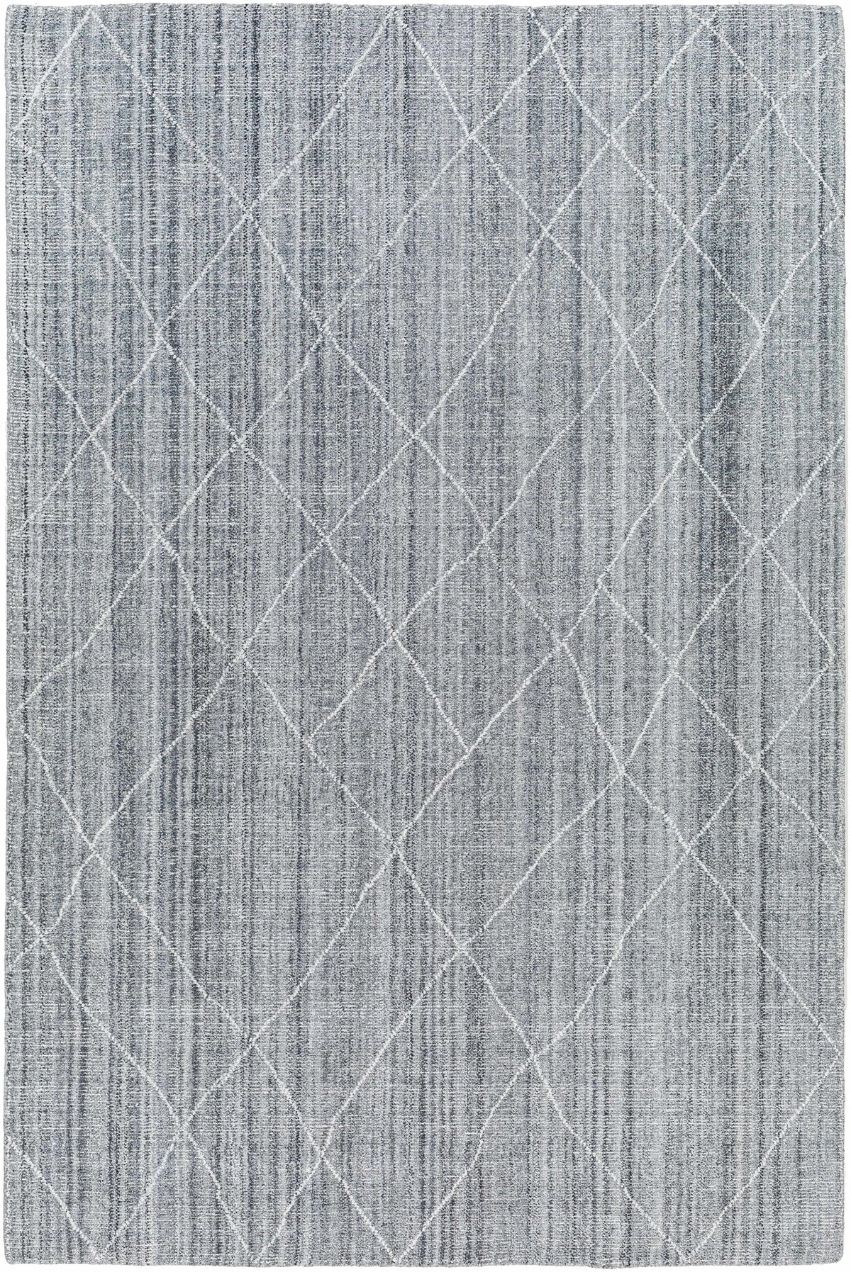 Silver Gray Hand Loomed 100% Recycled PET Yarn Global Rectangle Handmade rug, Indoor use only, no fringe, non-washable. runner also available