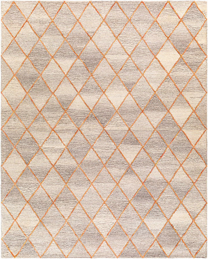 Brown Hand Tufted 80% Wool, 20% Viscose Modern Rectangle Handmade rug, Indoor use only, no fringe, non-washable.