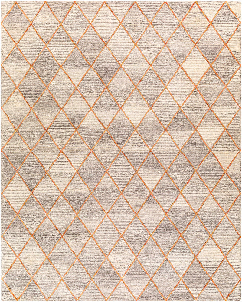 Brown Hand Tufted 80% Wool, 20% Viscose Modern Rectangle Handmade rug, Indoor use only, no fringe, non-washable.