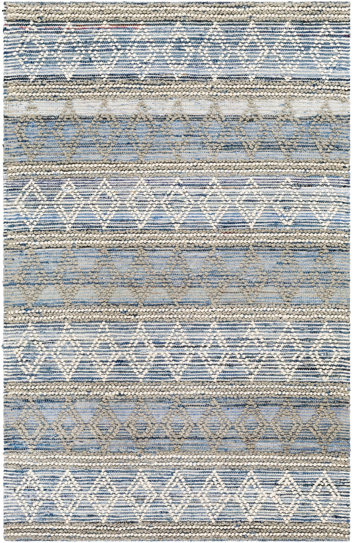 Beige Hand Woven 70% Cotton, 30% Wool Global Rectangle Handmade rug, Indoor use only, no fringe, non-washable. runner also available