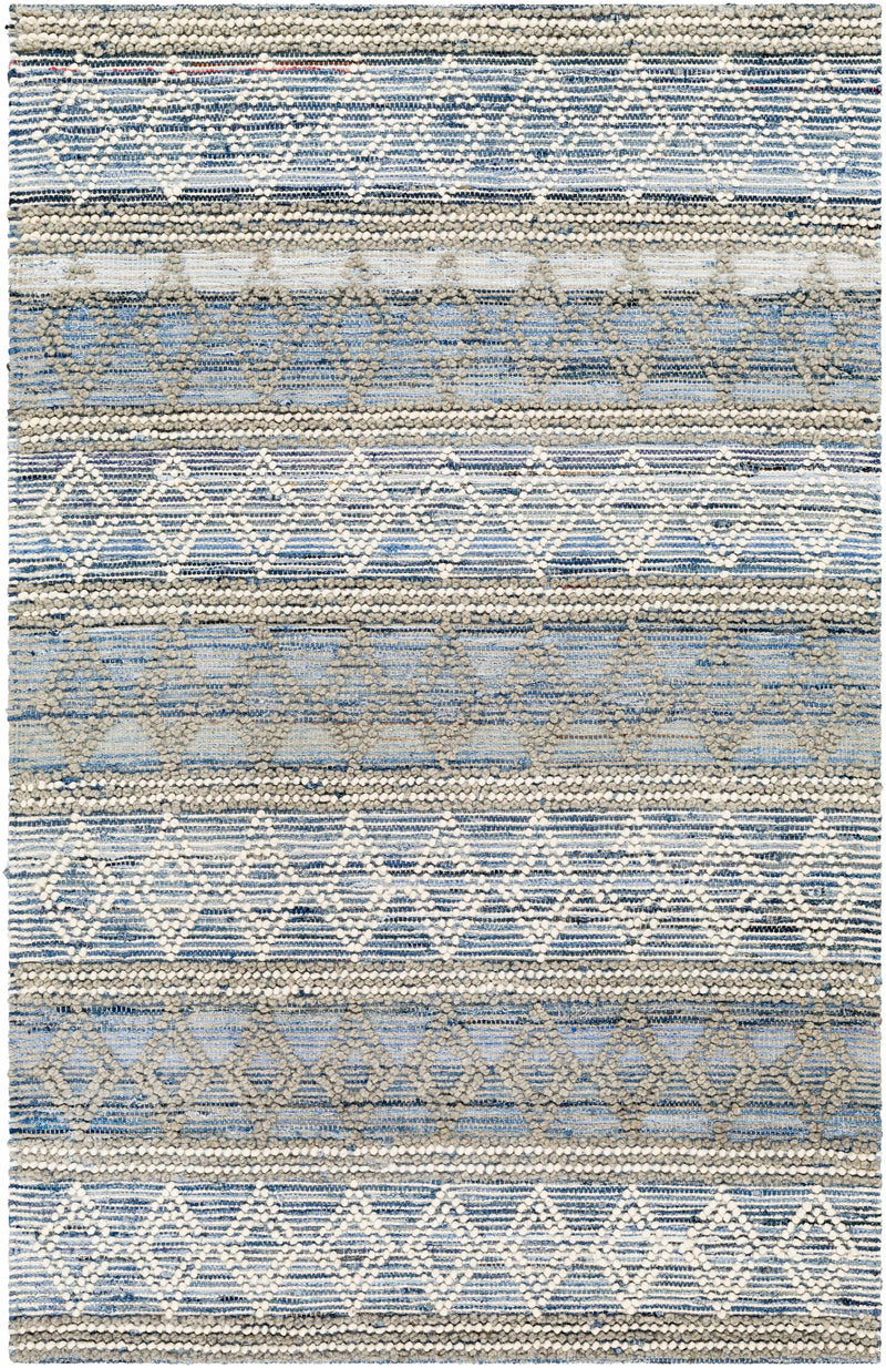 Beige Hand Woven 70% Cotton, 30% Wool Global Rectangle Handmade rug, Indoor use only, no fringe, non-washable. runner also available