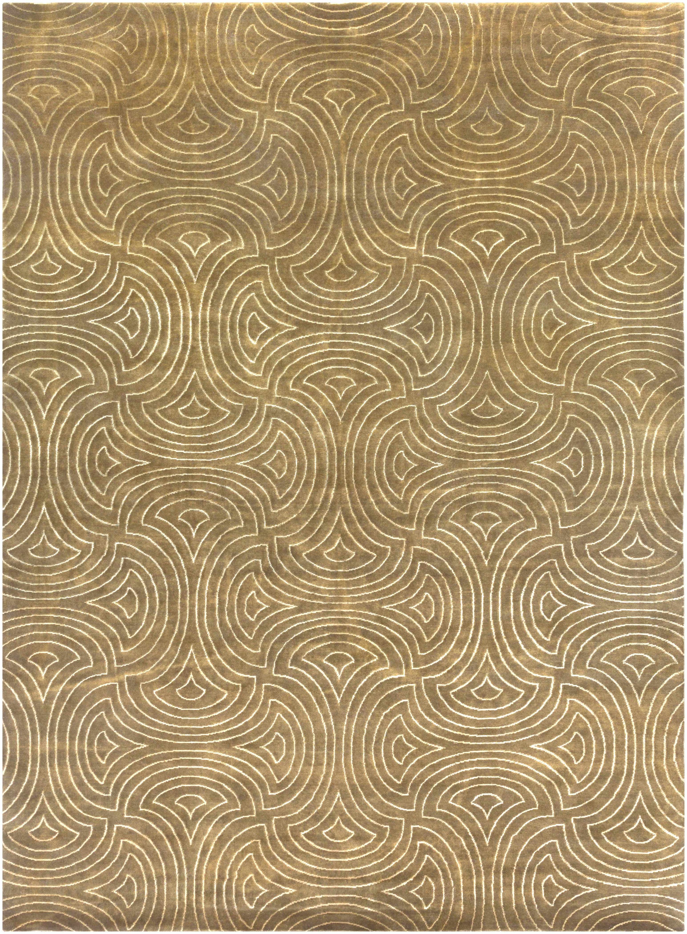 Dark Brown Hand Knotted 80% Wool, 20% Viscose Traditional Rectangle Handmade rug, Indoor use only, no fringe, non-washable.