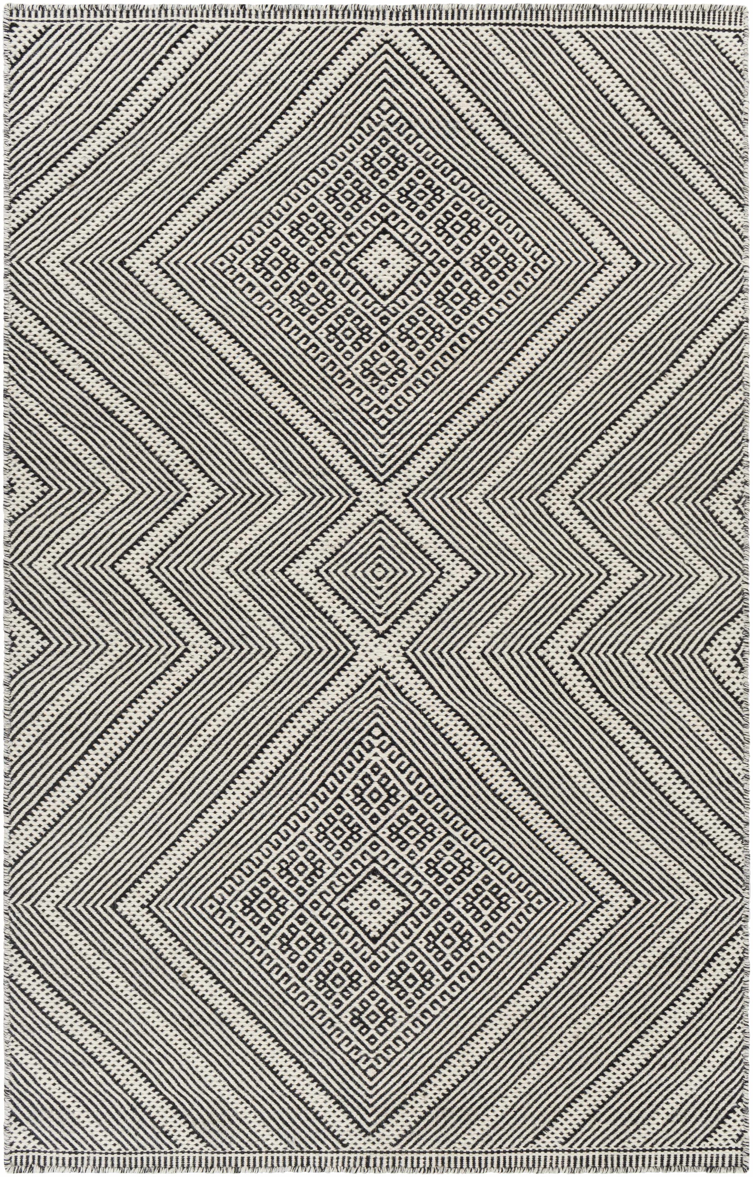 Black Hand Woven 100% Wool Global Rectangle Handmade rug, Indoor use only, no fringe, non-washable. runner also available