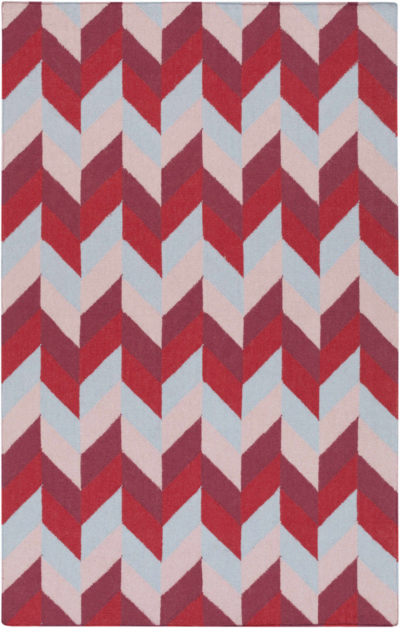 Burgundy Hand Woven 100% Wool Modern Rectangle Handmade rug, Indoor use only, no fringe, non-washable.