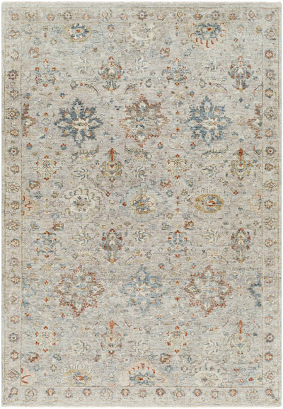Dark Blue Hand Knotted 100% Wool Traditional Rectangle Handmade rug, Indoor use only, has fringe, non-washable.