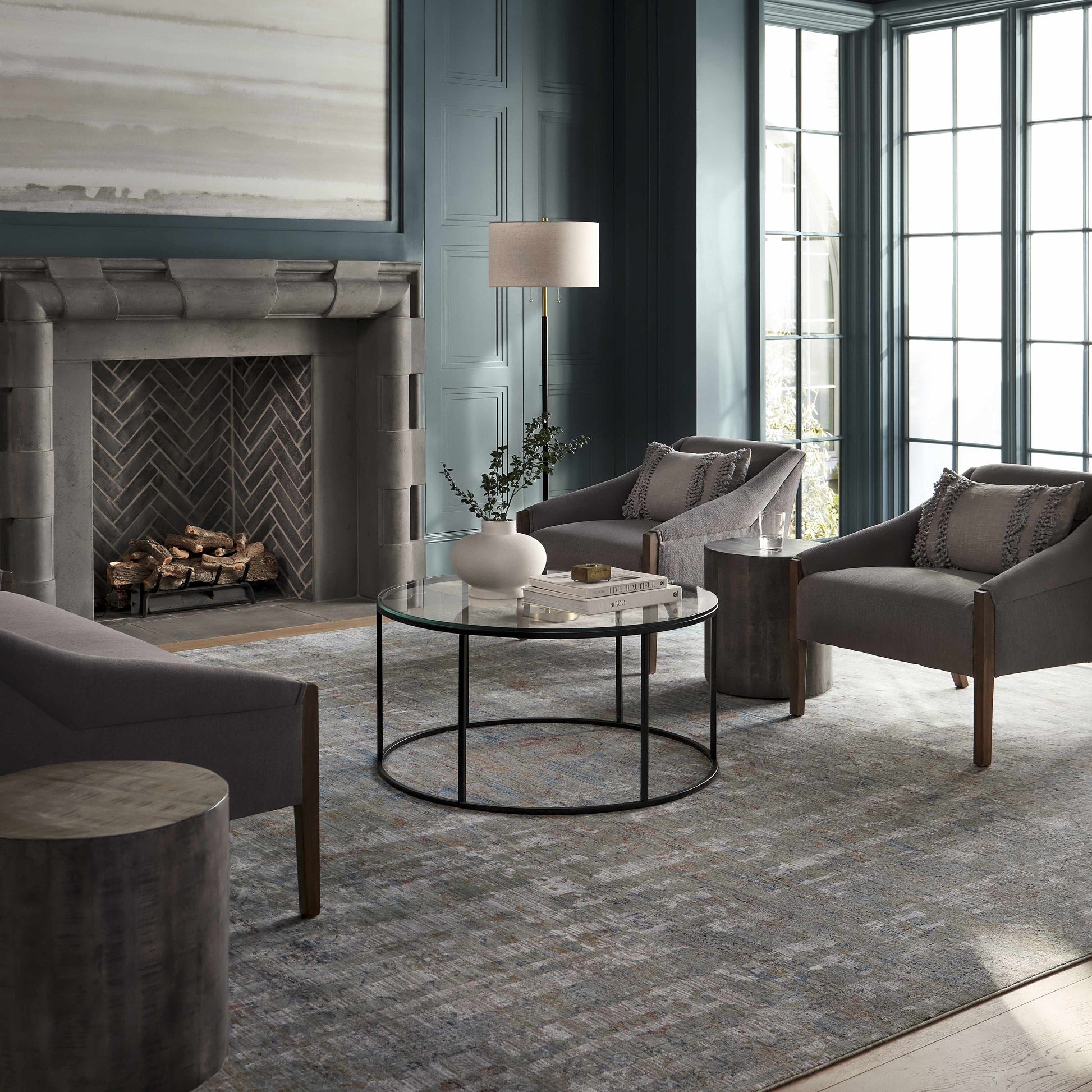 Isfahan ISF-2304 Machine Woven Rug