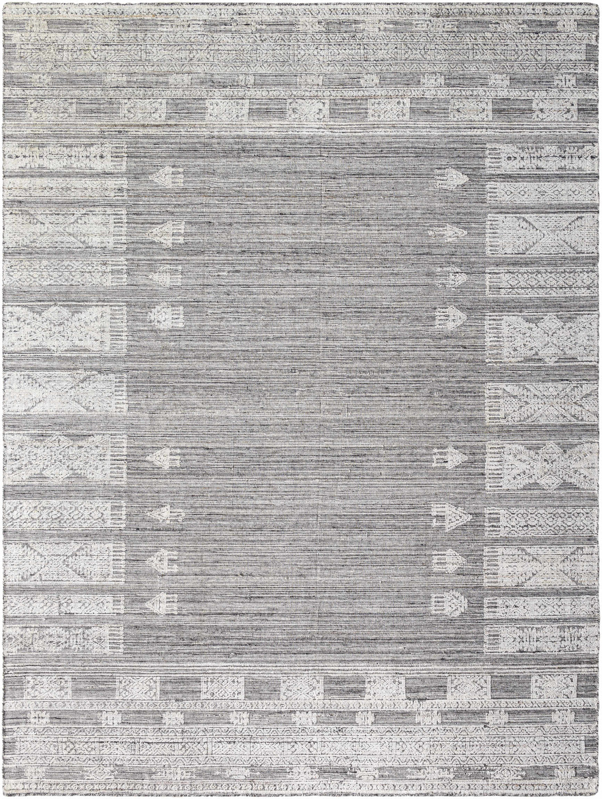 Slate Gray Hand Loomed 70% Viscose, 30% Wool Cottage Rectangle Handmade rug, Indoor use only, no fringe, non-washable.