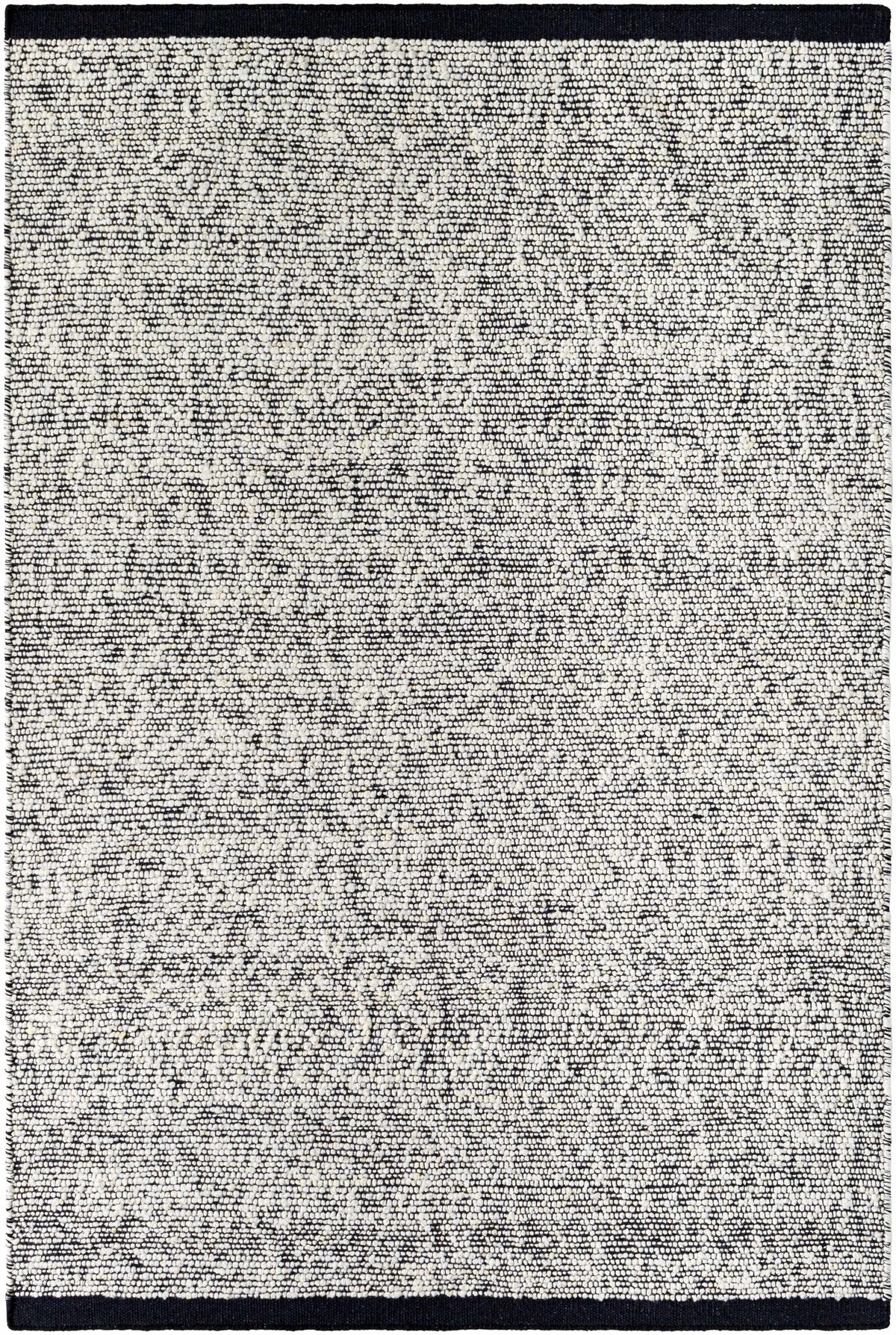 Charcoal Hand Woven 60% NZ Wool, 40% Cotton Cottage Rectangle Handmade rug, Indoor use only, no fringe, non-washable.