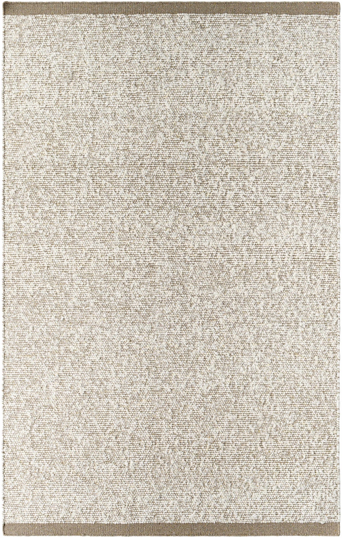 Beige Hand Woven 60% NZ Wool, 40% Cotton Cottage Rectangle Handmade rug, Indoor use only, no fringe, non-washable.