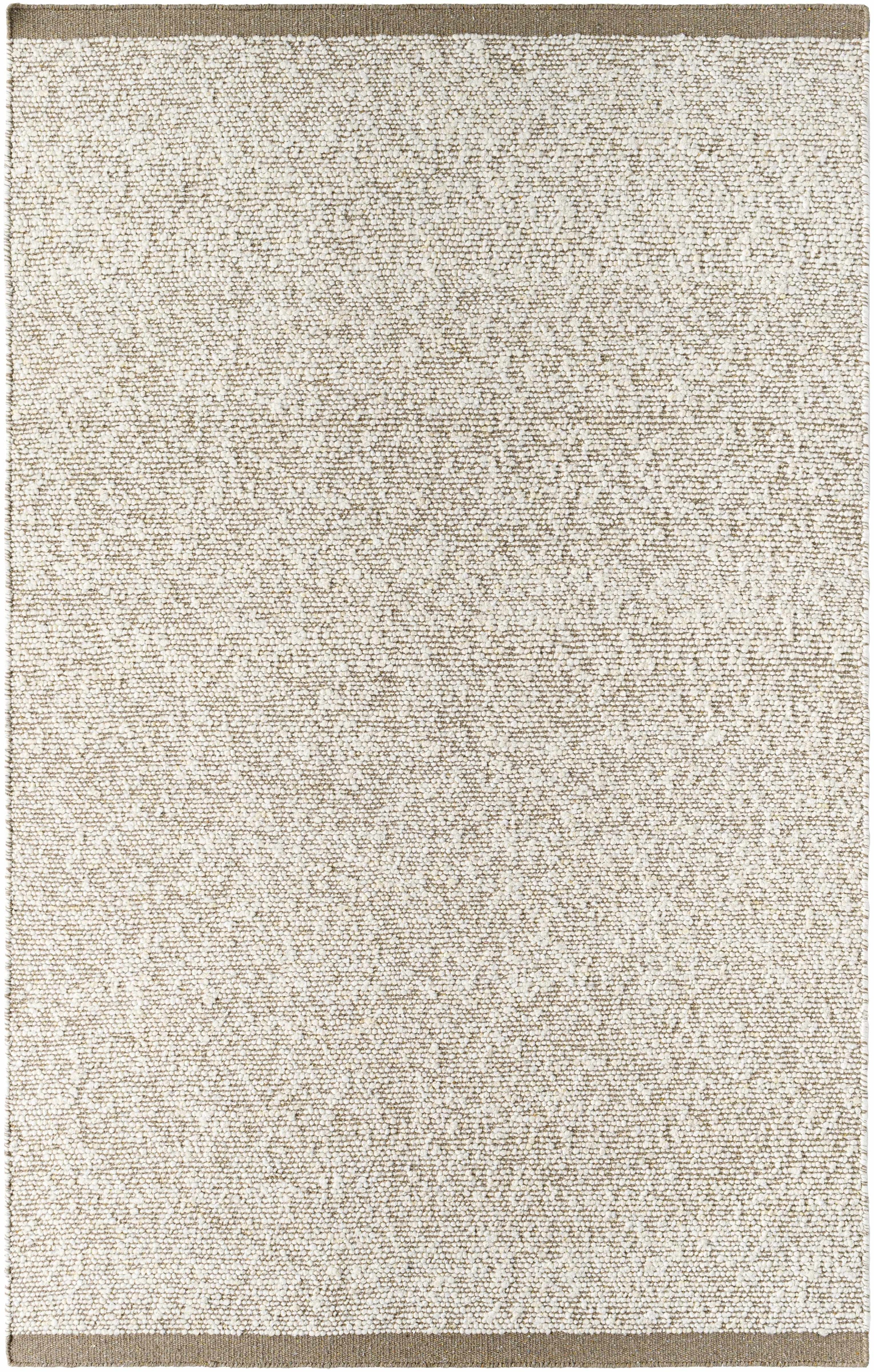 Beige Hand Woven 60% NZ Wool, 40% Cotton Cottage Rectangle Handmade rug, Indoor use only, no fringe, non-washable.