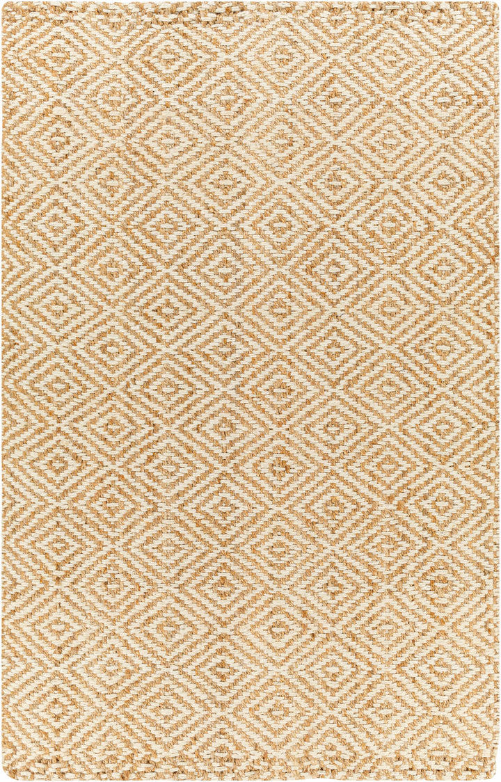 Light Beige Hand Woven 100% Jute Cottage Rectangle Handmade rug, Indoor use only, no fringe, non-washable. runner also available