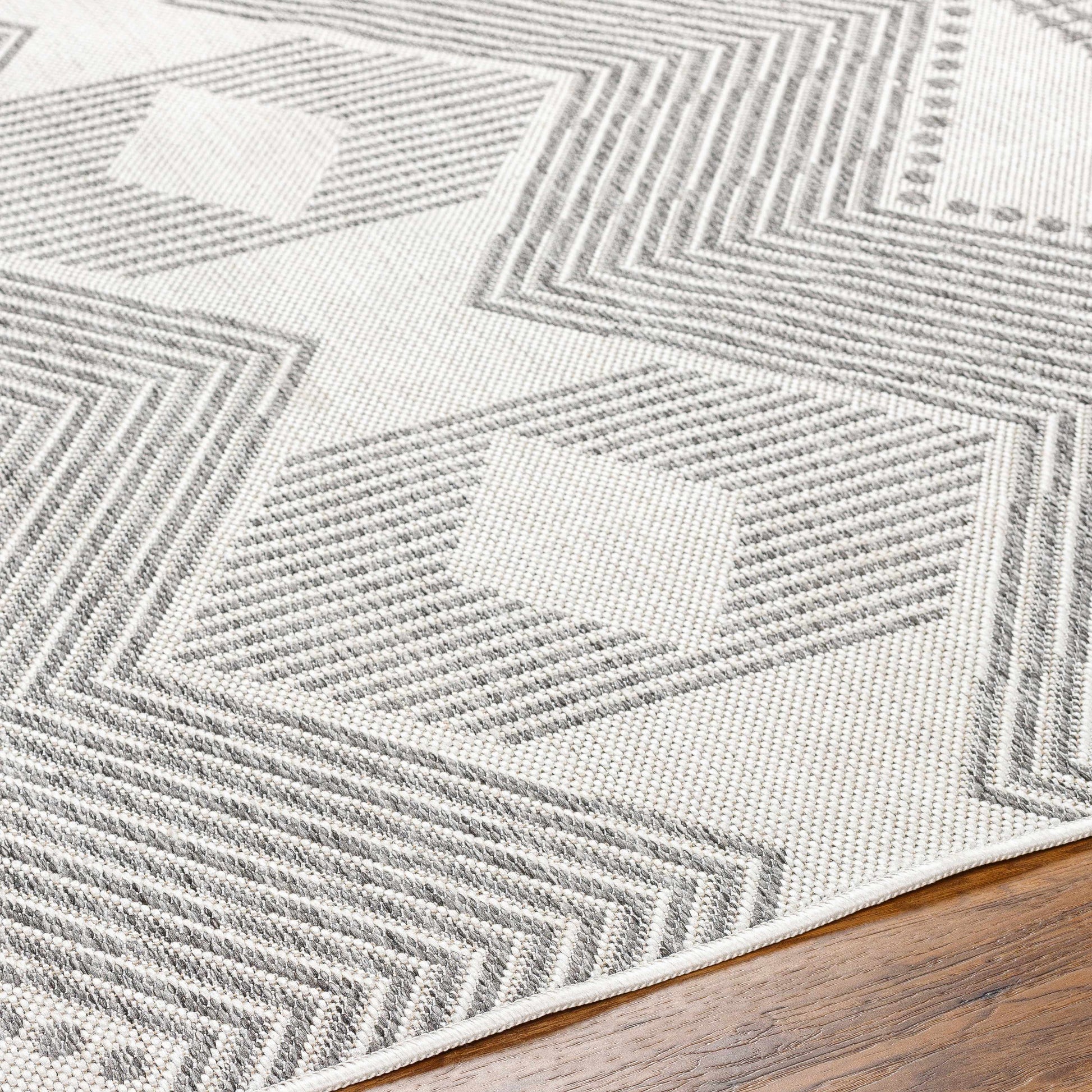Long Beach LBH-2347 Machine Woven Rug