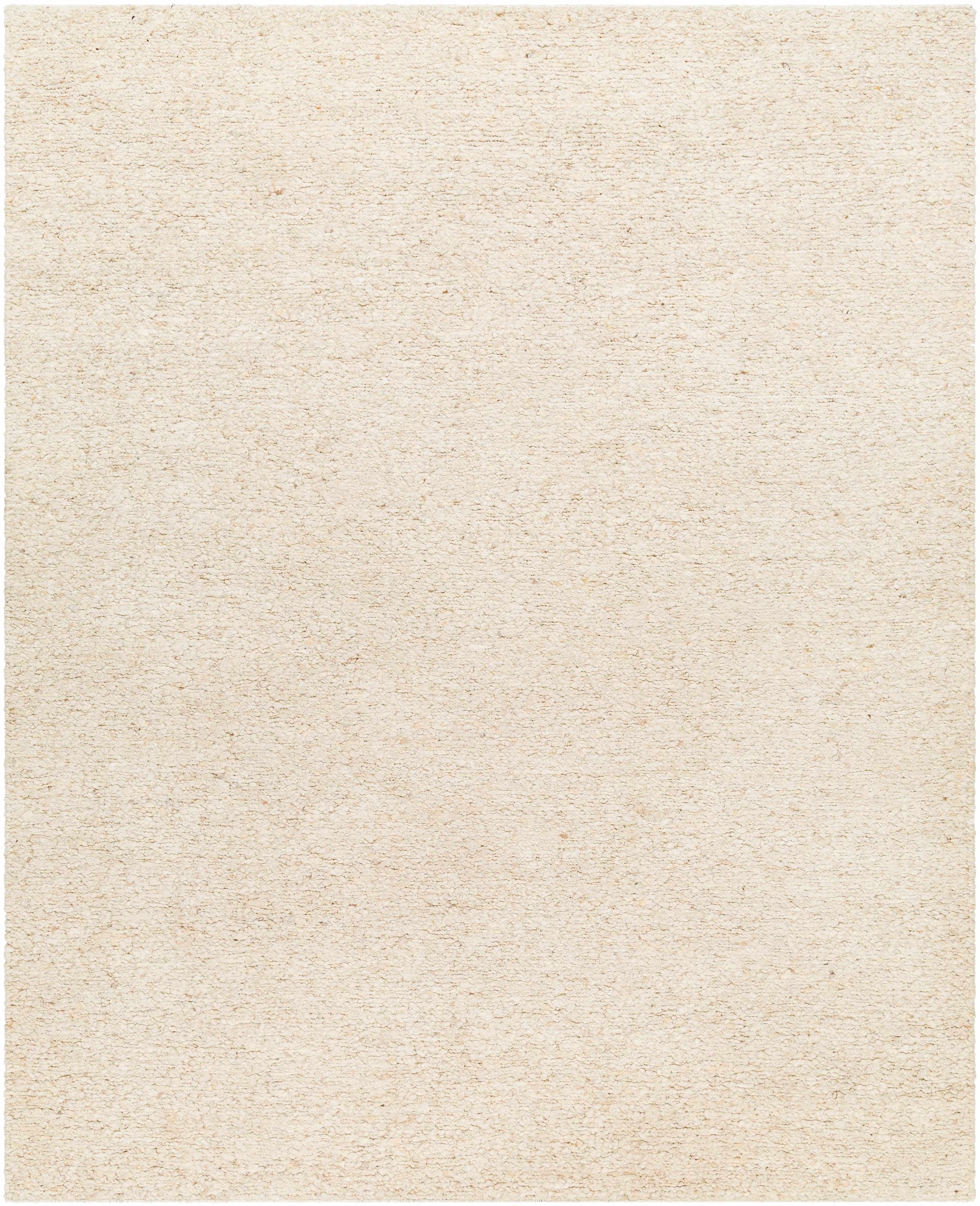 Light Gray Hand Knotted 100% Wool Modern Rectangle Handmade rug, Indoor use only, no fringe, non-washable.