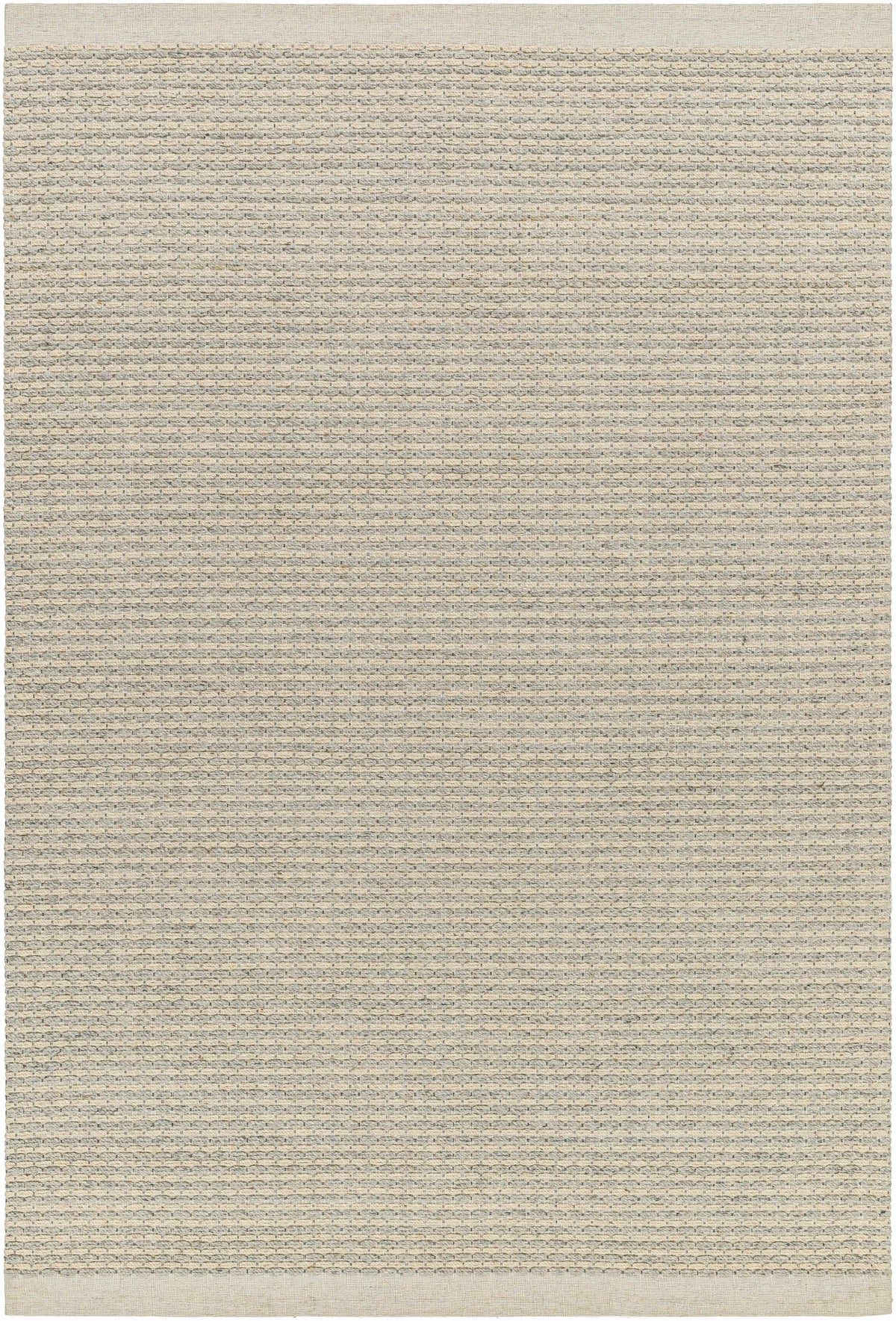Cream Hand Woven 100% Wool Cottage Rectangle Handmade rug, Indoor use only, no fringe, non-washable.