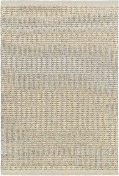 Cream Hand Woven 100% Wool Cottage Rectangle Handmade rug, Indoor use only, no fringe, non-washable.