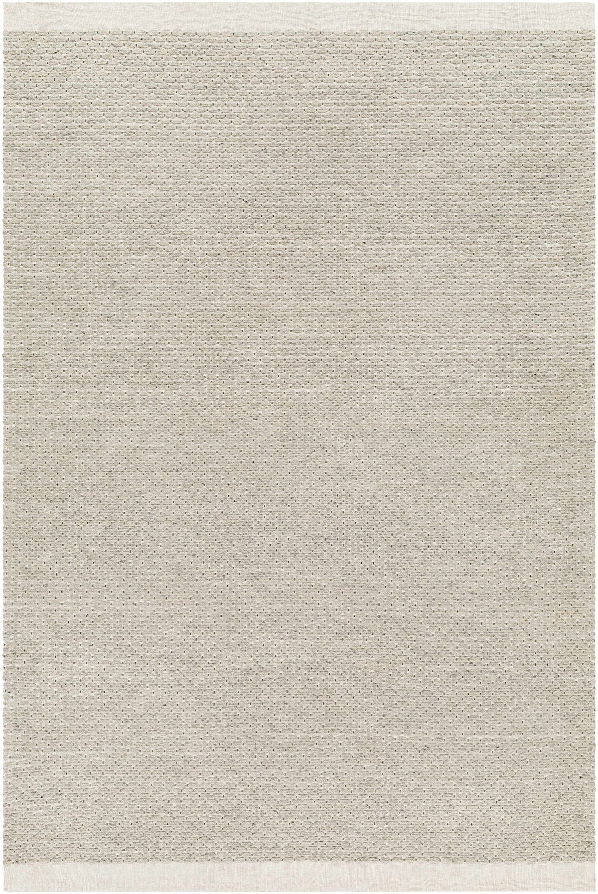 Cream Hand Woven 100% Wool Cottage Rectangle Handmade rug, Indoor use only, no fringe, non-washable.