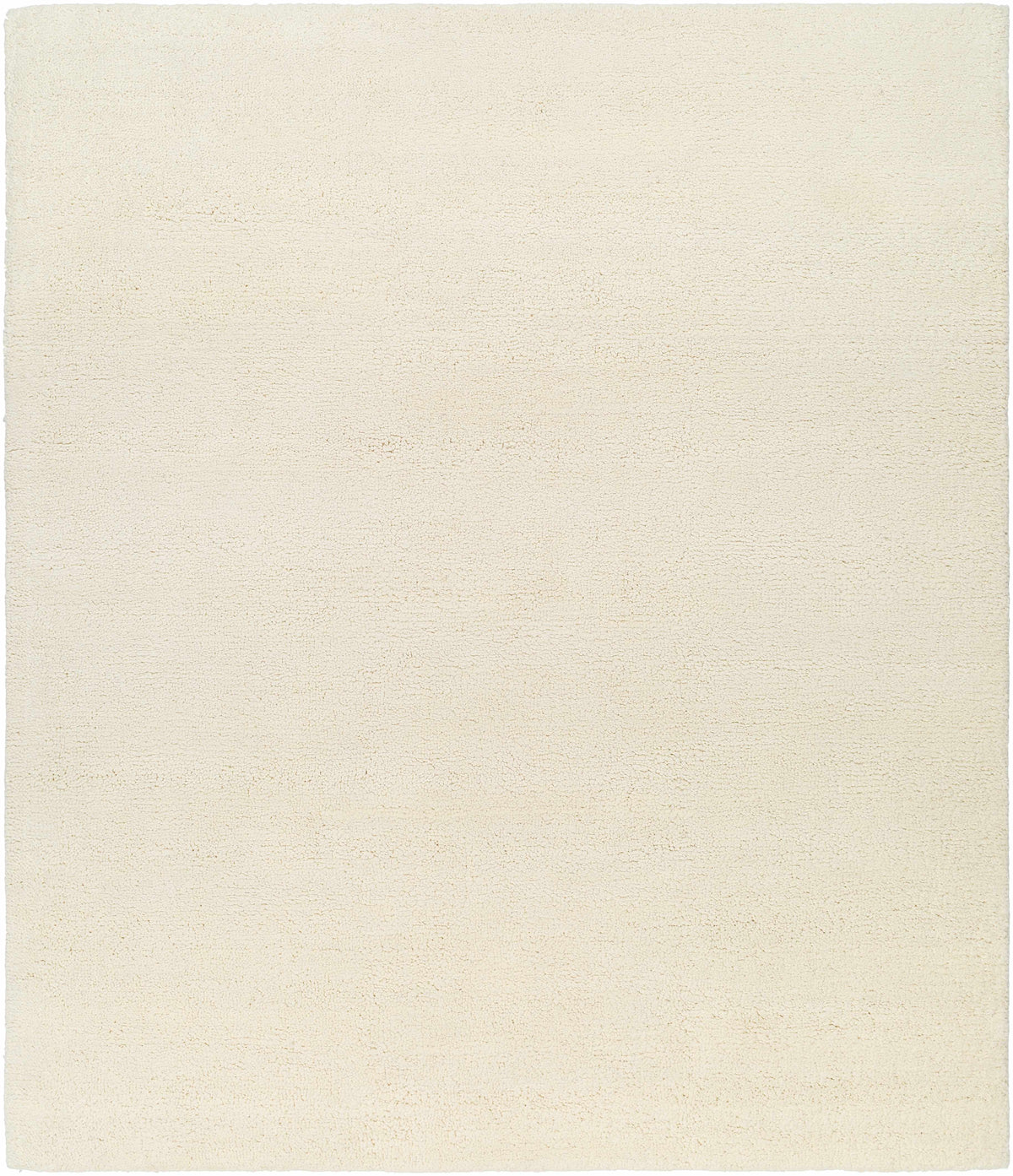 Cream Hand Knotted 100% Wool Modern Rectangle Handmade rug, Indoor use only, no fringe, non-washable.
