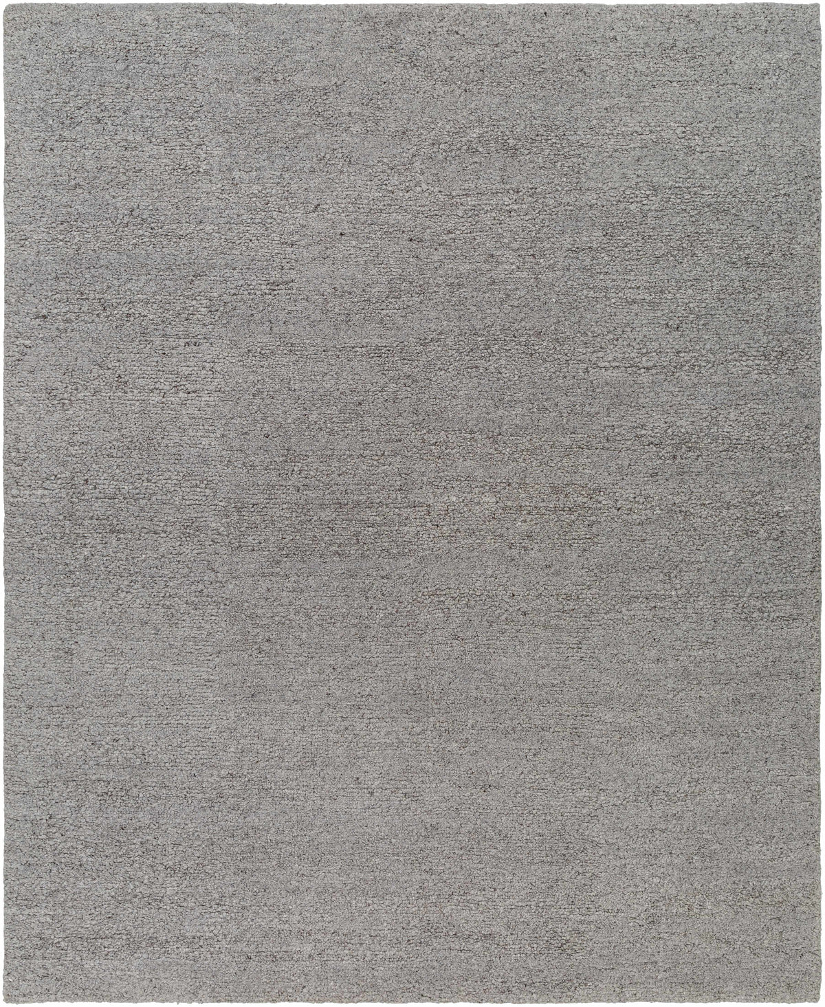 Charcoal Hand Knotted 100% Wool Modern Rectangle Handmade rug, Indoor use only, no fringe, non-washable.