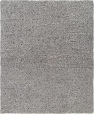 Charcoal Hand Knotted 100% Wool Modern Rectangle Handmade rug, Indoor use only, no fringe, non-washable.
