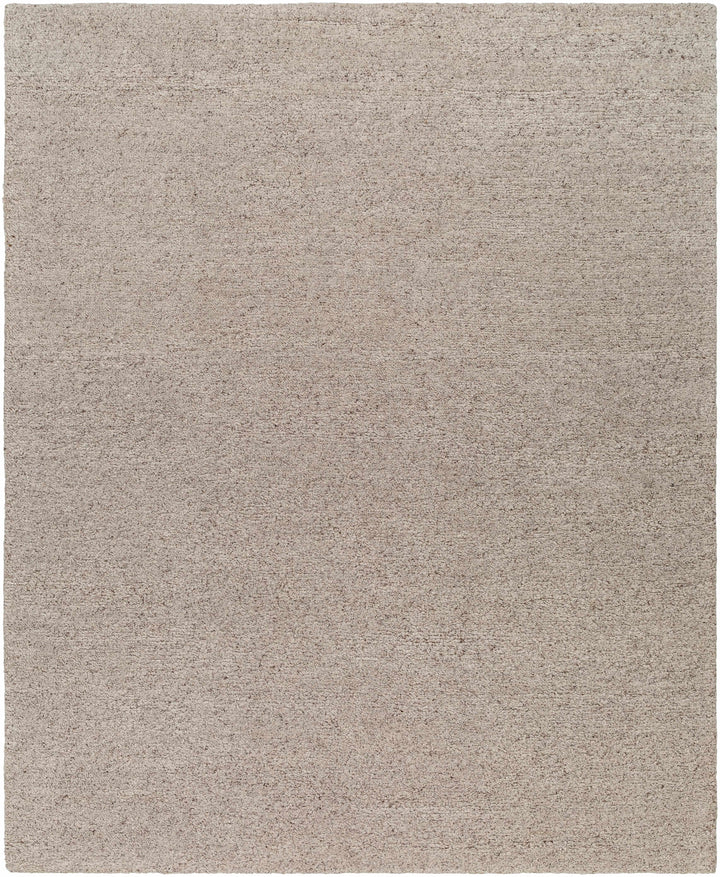 Gray Hand Knotted 100% Wool Modern Rectangle Handmade rug, Indoor use only, no fringe, non-washable.