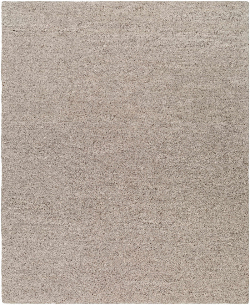 Gray Hand Knotted 100% Wool Modern Rectangle Handmade rug, Indoor use only, no fringe, non-washable.