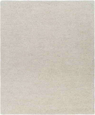 Light Gray Hand Knotted 100% Wool Modern Rectangle Handmade rug, Indoor use only, no fringe, non-washable.