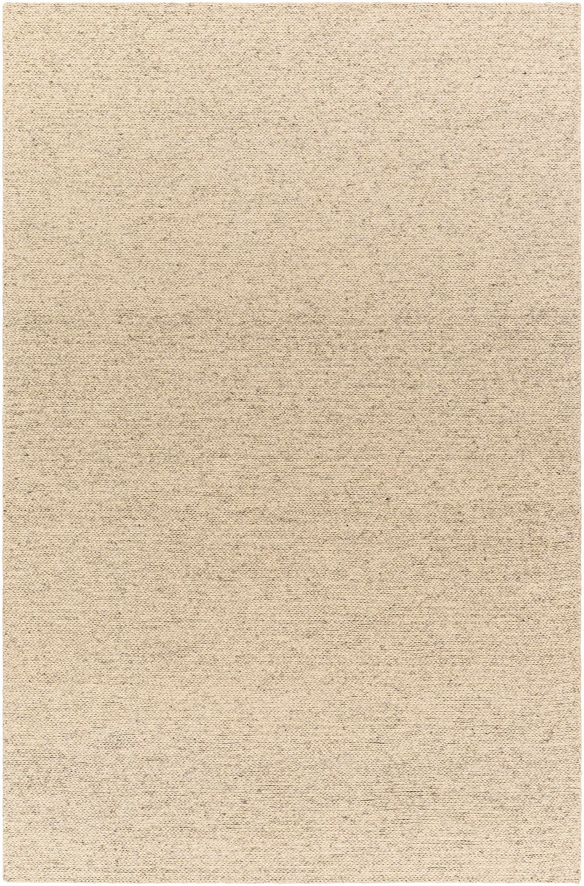 Gray Hand Woven 100% Wool Modern Rectangle Handmade rug, Indoor use only, no fringe, non-washable.